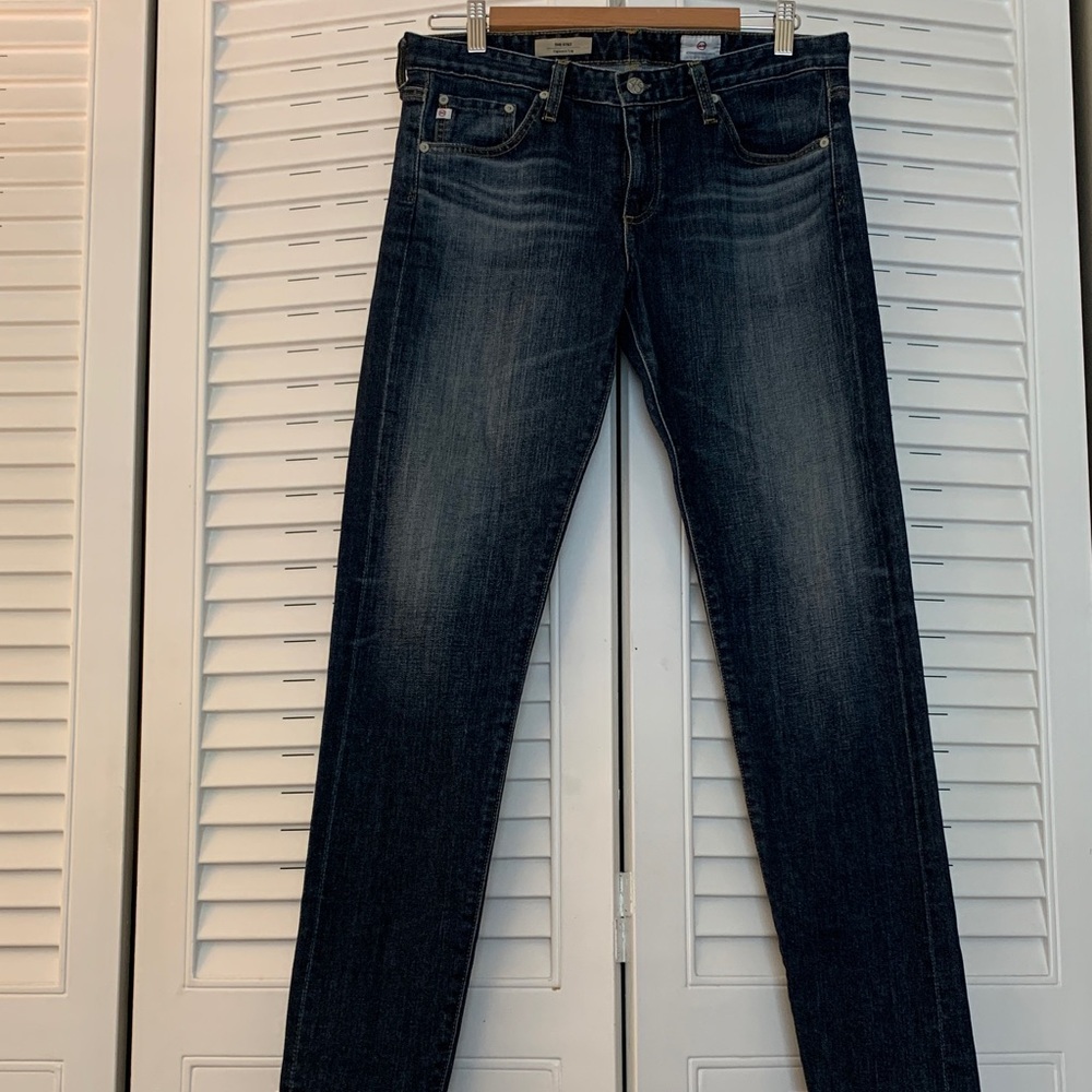 AG Adriano Goldschmied Dark Wash Stilt Jeans
